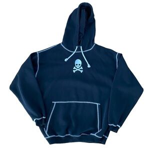 Dolls Kill Current mood‎ black skull hoodie sweatshirt